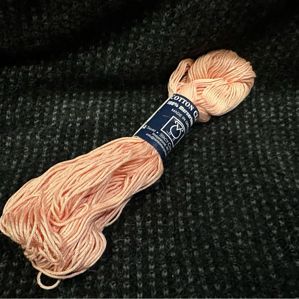 Tahki Mercerized Cotton Peach Yarn Skein